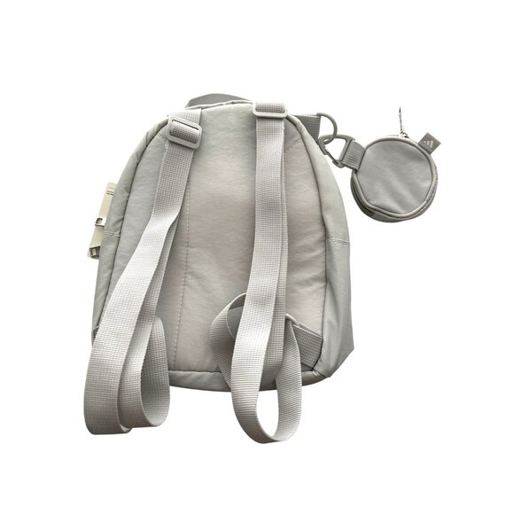 NWT adidas Must Have Mini Backpack Discontinued Grey White Silver Metallic - Picture 7 of 7